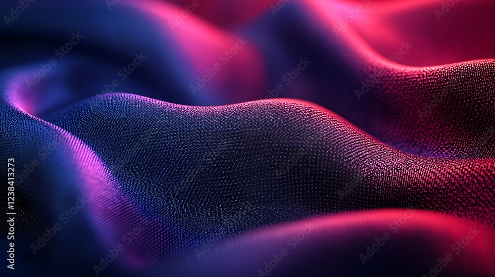 A close up of dark blue and red fabric background A close up of dark blue and red fabric background