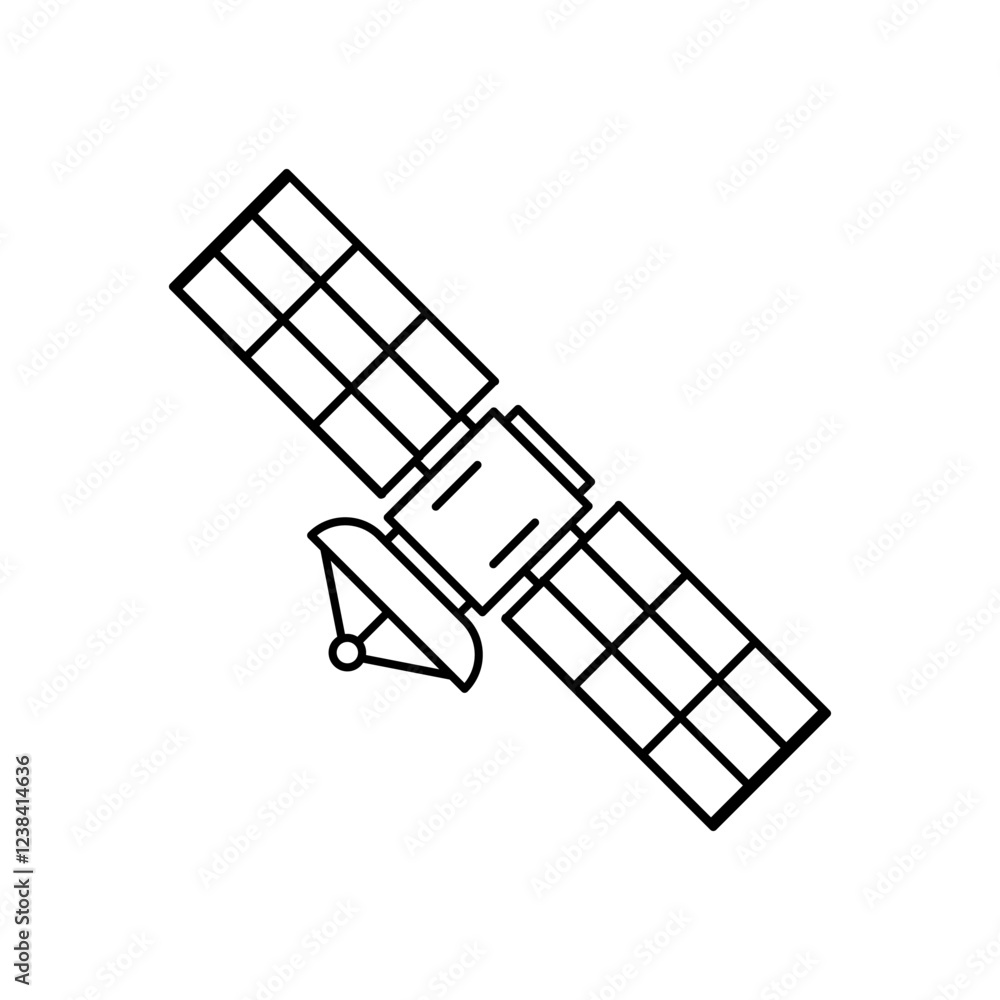 a illustration of sattelite a illustration of sattelite