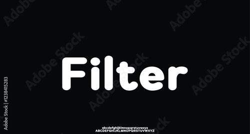 Abstract minimal modern alphabet fonts. Typography sans serif technology, electronic, digital, music, movie, future, creative font. vector illustration
