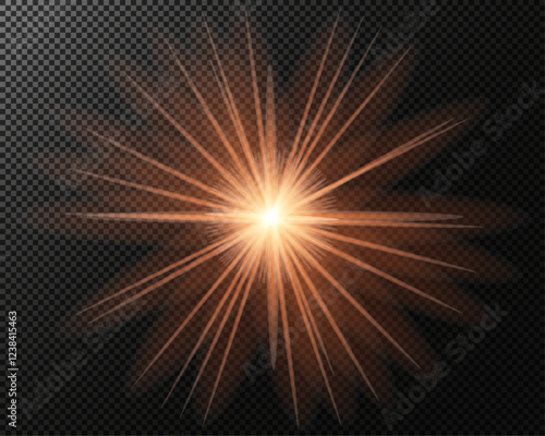 play of light, flash, star, fog, haze