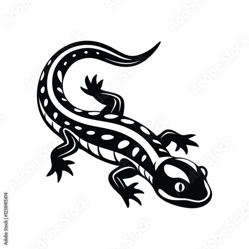 lizard isolated on white