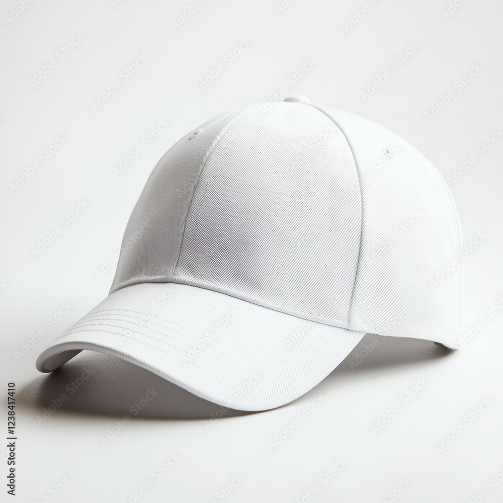 Blank White Baseball Cap Mockup Design isolated as transparent background Blank White Baseball Cap Mockup Design isolated as transparent background