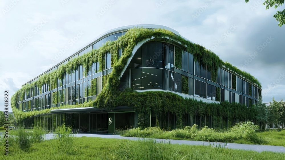 Obraz premium Urban Sustainability, Solar Panels on Rooftop in a Bustling Cityscape