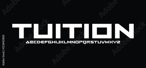 Creative modern urban alphabet font. Digital abstract moslem, futuristic, fashion, sport, minimal technology typography. Simple numeric vector illustration

