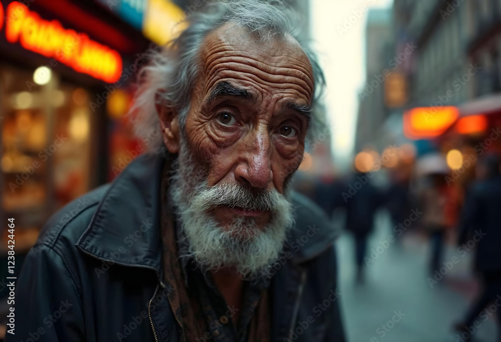 Obraz premium Homeless in the city