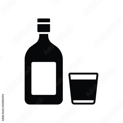 liquor icon vector design template simple and clean