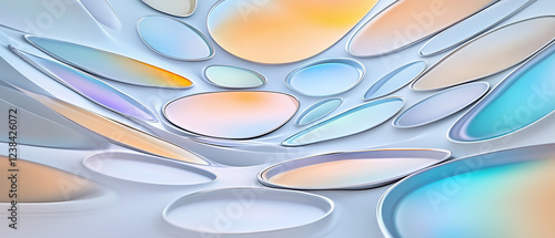 化粧品のパレットモチーフの背景画像