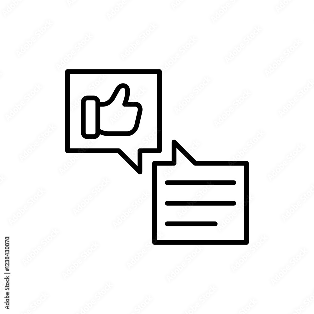 Good review outline icons, minimalist vector illustration ,simple transparent graphic element .Isolated on white background Good review outline icons, minimalist vector illustration ,simple transparent graphic element .Isolated on white background