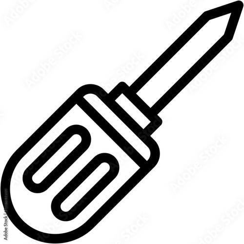Vector Icon Awl, Construction And Tools, Sewing, Equipment, Carpentry
