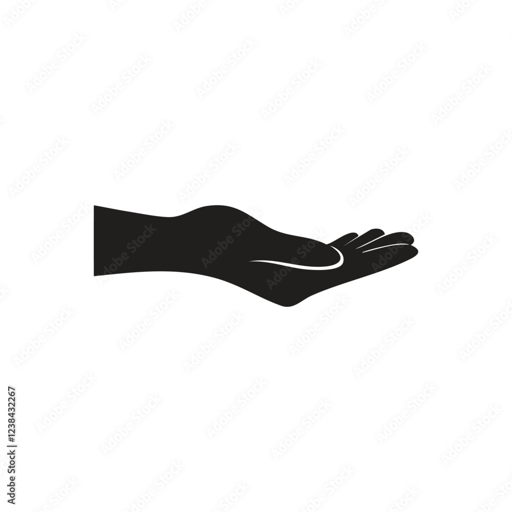 Hand Silhouette Vector Set – Black and Brown Human Hand Gestures in Various Poses Hand Silhouette Vector Set – Black and Brown Human Hand Gestures in Various Poses