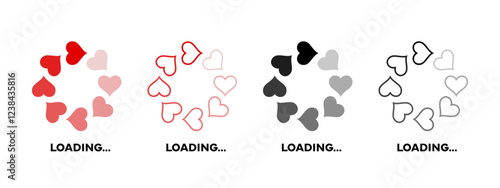 The love level loading. Loading badge