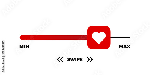 Love meter. Love level scale
