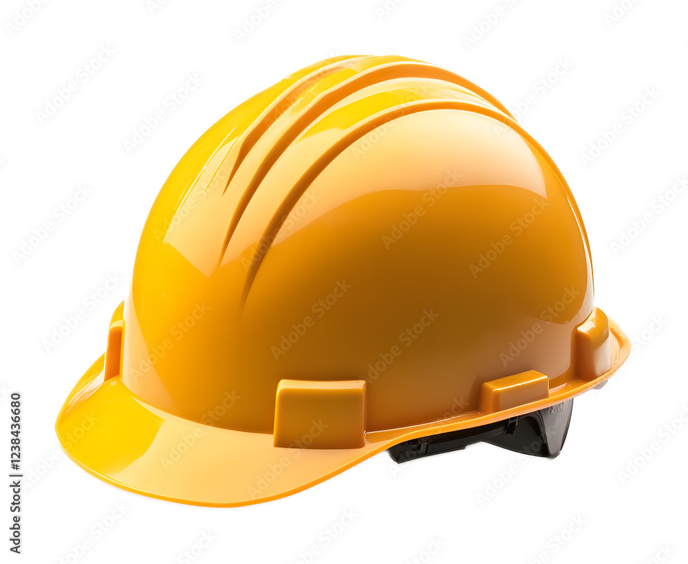 Fototapeta premium Hard hat for worksite on a transparent background. isolated background.