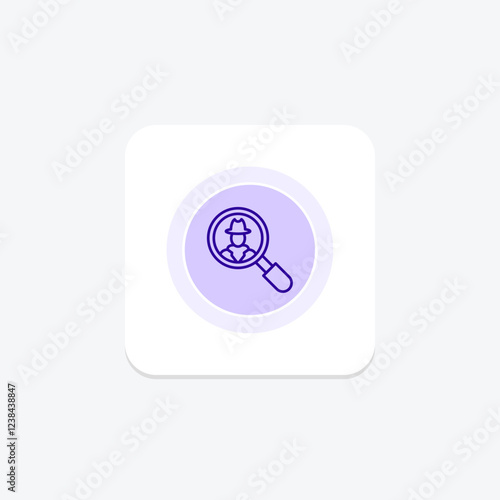 Inspector Scope color circle icon, vector, pixel perfect, illustrator file