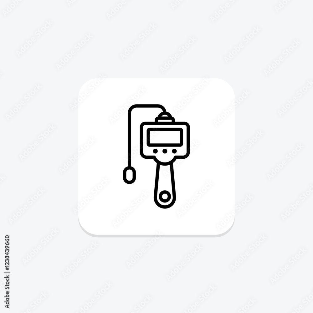Inspection Camera line icon, vector, pixel perfect, illustrator file Inspection Camera line icon, vector, pixel perfect, illustrator file
