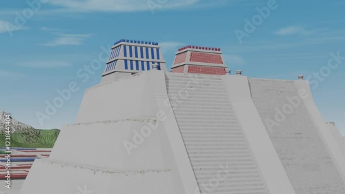 Aztec city of Tenochtitlan (Templo Mayor area)
