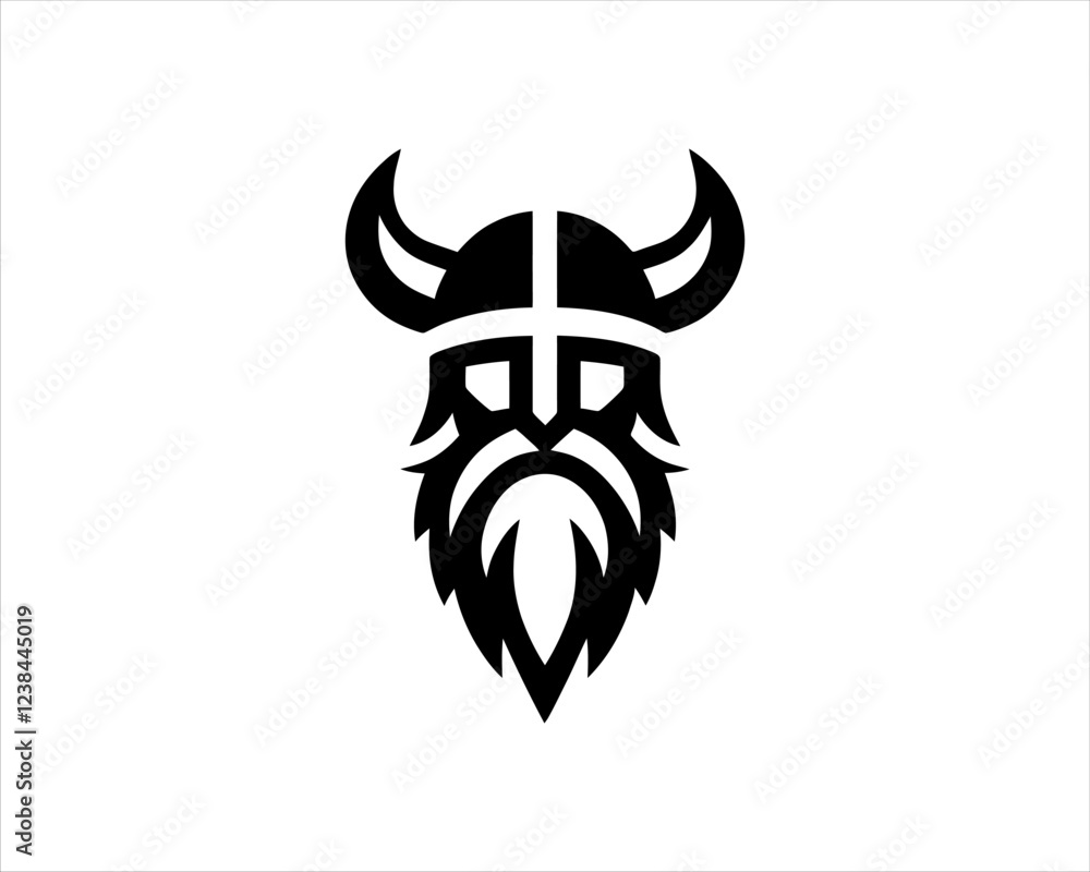 Fototapeta premium Viking Logo Design Template