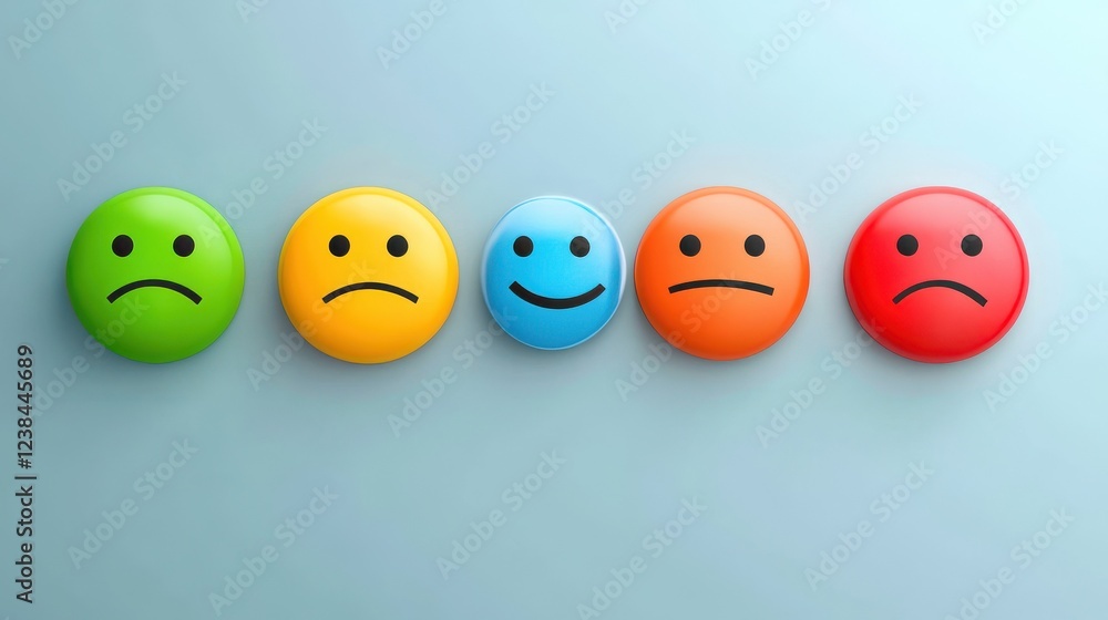 Feedback emotion scale. Customers feedback vector concept. Measuring review opinions approval recommendation status Feedback emotion scale. Customers feedback vector concept. Measuring review opinions approval recommendation status