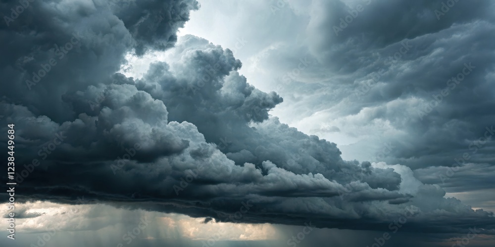 Obraz premium A Majestic, Imposing Display of Dark Storm Clouds