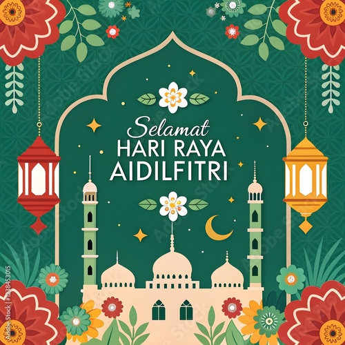 Selamat Hari Raya Aidilfitri backdrop