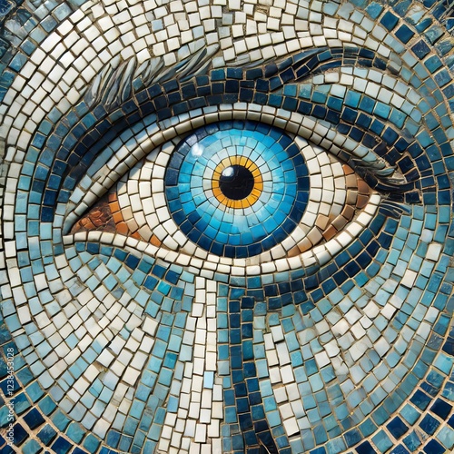 Cyclops Eye and white tiles