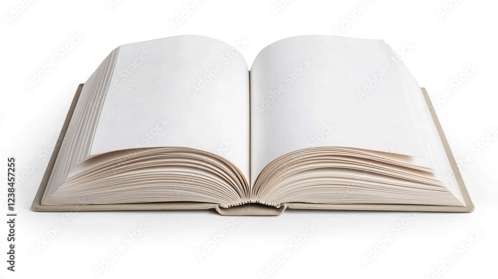 Blank Open Book Ready for Writing or Creative Ideas and Thoughts Blank Open Book Ready for Writing or Creative Ideas and Thoughts
