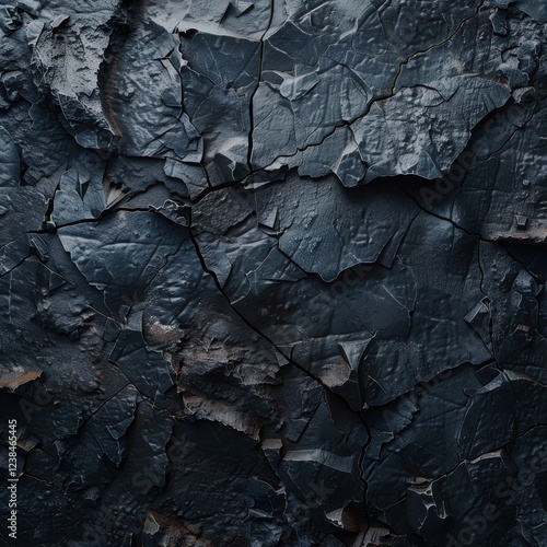 Abstract Black Rock Texture Image