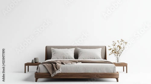Sustainable minimalist bed frame eco-friendly home visual guide