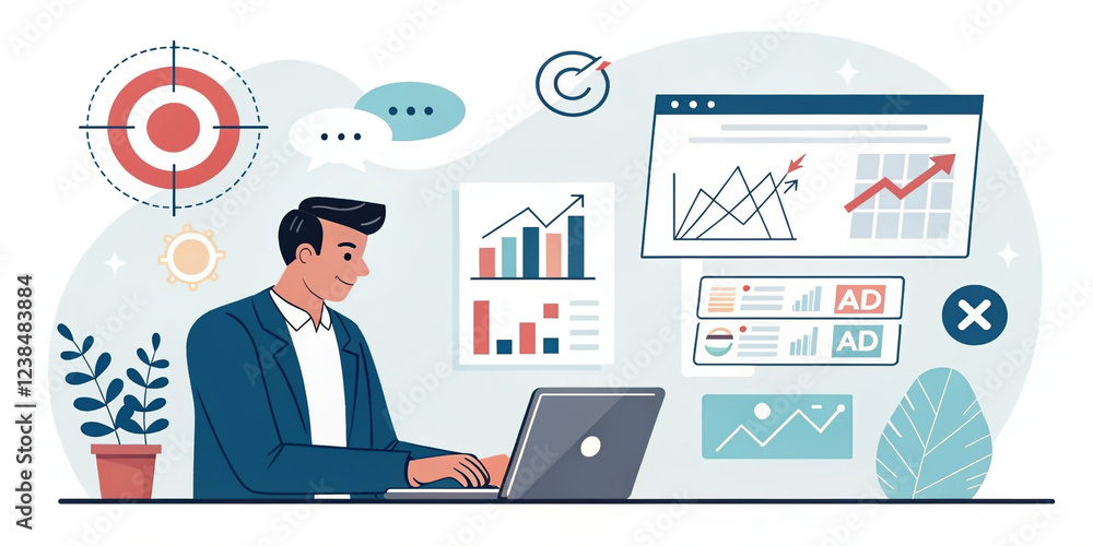 Digital Marketing Commerce Online Sale Concept for Business Growth and Customer Engagement Digital Marketing Commerce Online Sale Concept for Business Growth and Customer Engagement