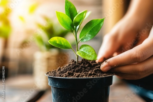 A gardener planting seeds in spring, symbolizing preparation for an upcoming harvest