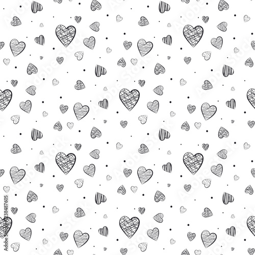 pattern with little hearts photo