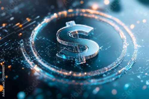 A modern, minimalist depiction of a single dollar sign inside a circular arrow, symbolizing recurring annual fees