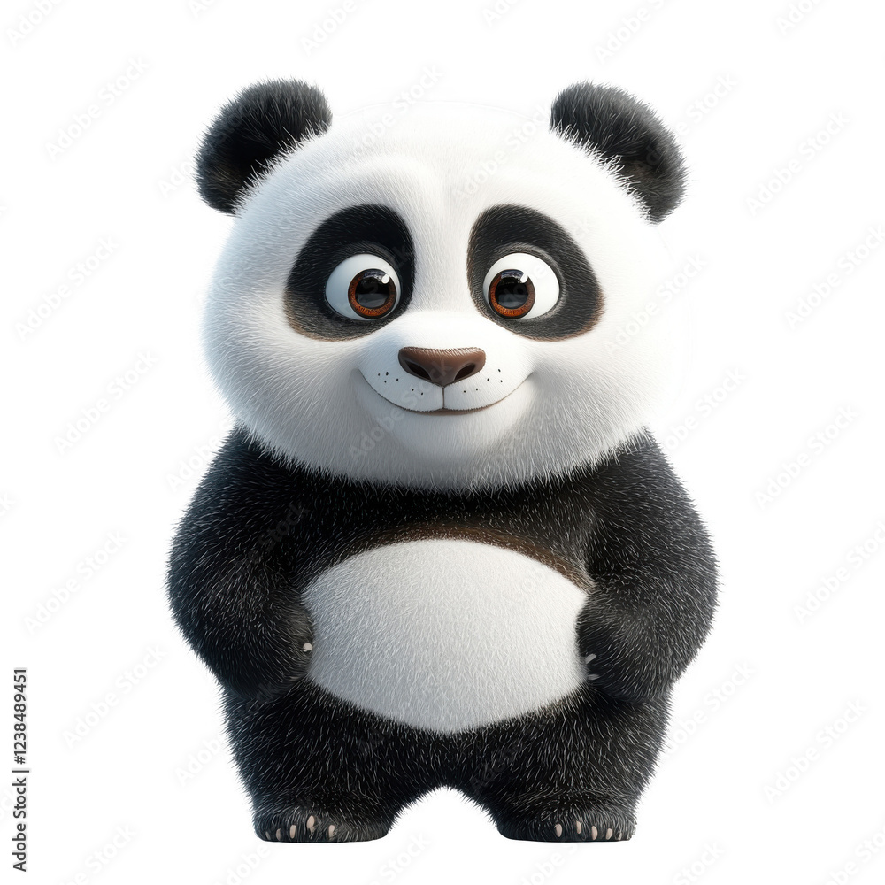 cartoon panda isolated on transparent background cartoon panda isolated on transparent background