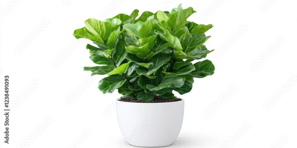 A plant in a glossy white pot on solid white background, single object
A plant in a glossy white pot on solid white background, single object