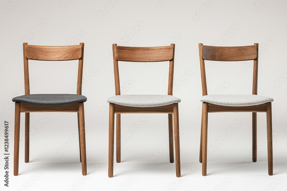 Fototapeta premium Embrace minimalist dining renewable material chairs for modern spaces