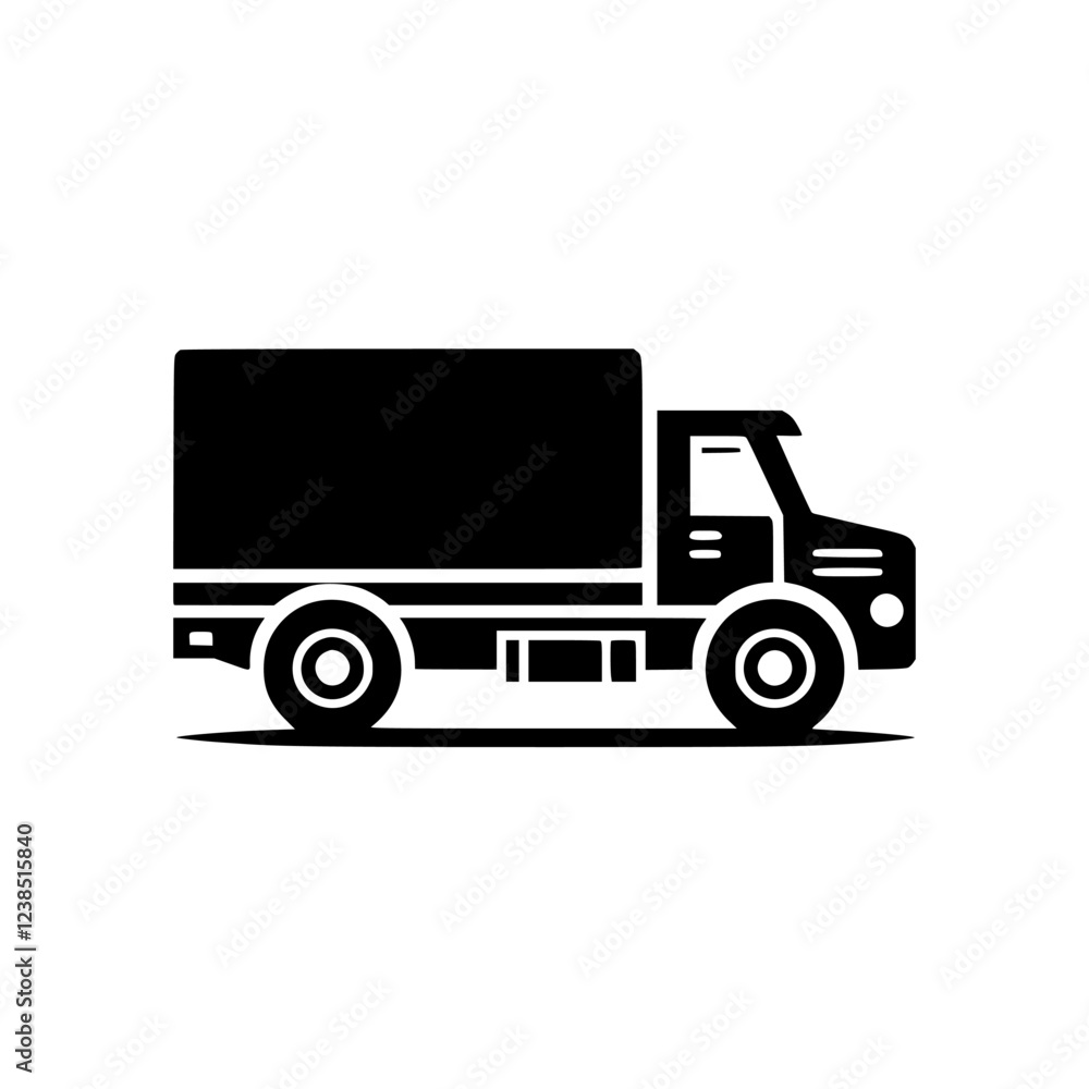 Black and white illustration of a delivery truck. Perfect for transportation, logistics, and shipping businesses. A simple yet effective design for websites and marketing materials. Black and white illustration of a delivery truck. Perfect for transportation, logistics, and shipping businesses. A simple yet effective design for websites and marketing materials.
