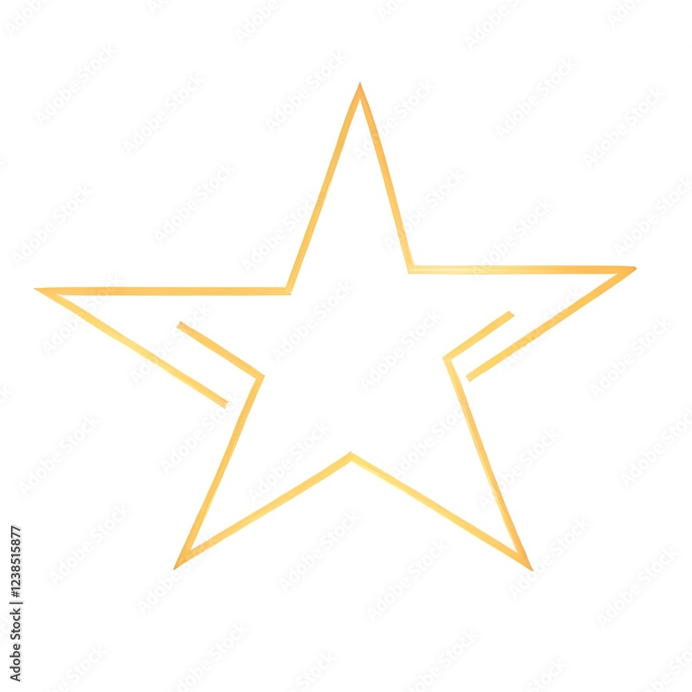 golden star isolated on white golden star isolated on white