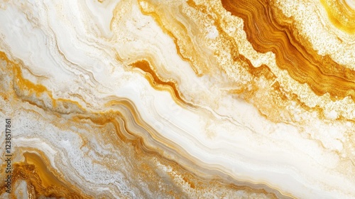 Wallpaper Mural Abstract Gold And White Marble Texture. Luxurious Background. Torontodigital.ca