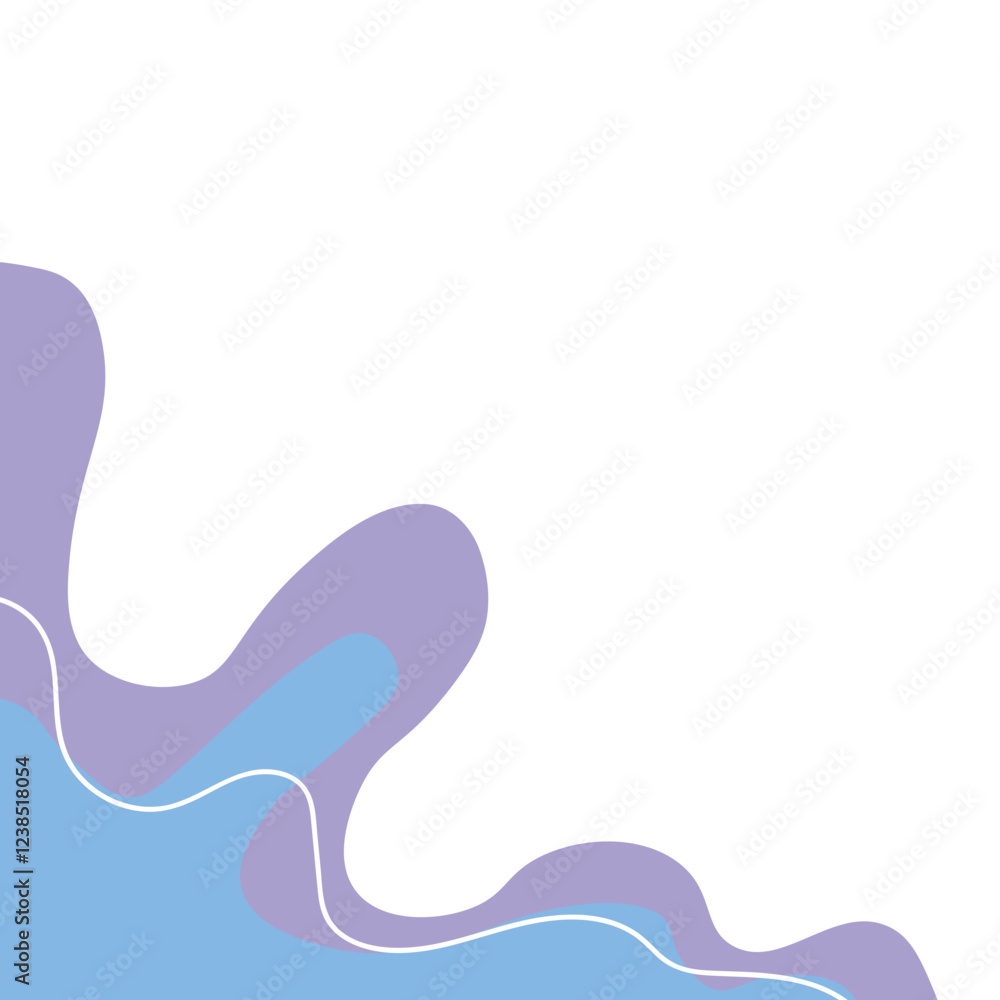 Wavy Corner with Line Wavy Corner with Line