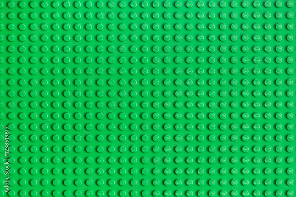 Obraz premium Green Lego plate for design purpose