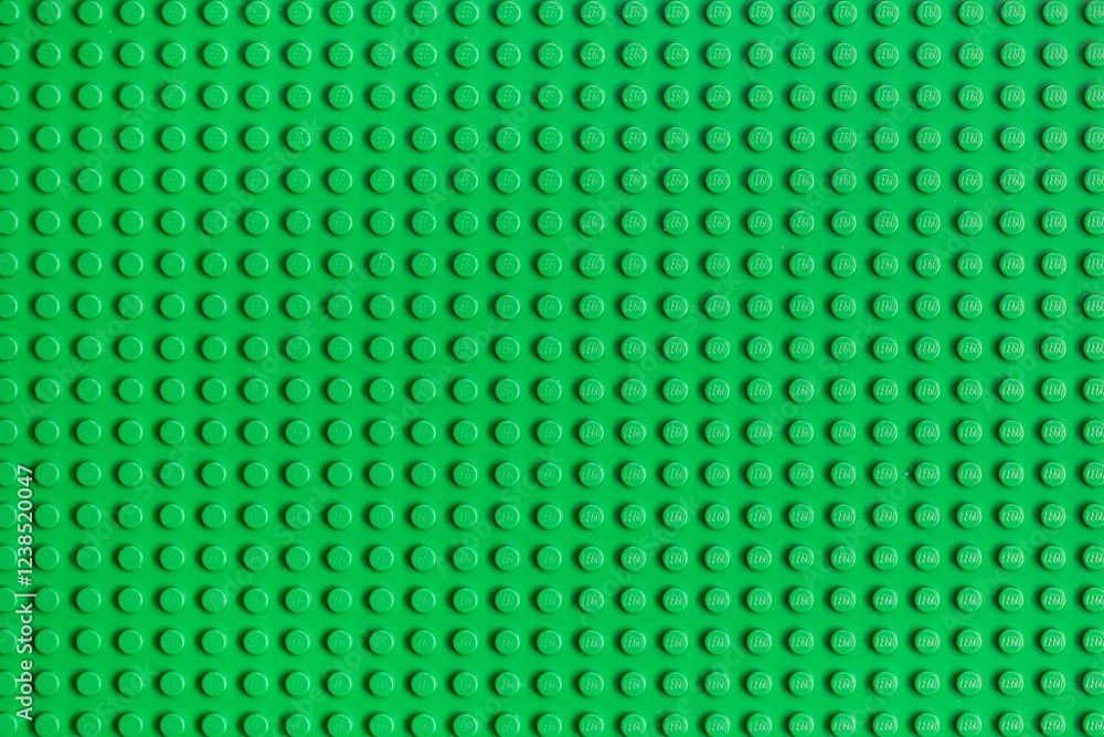 Obraz premium Green Lego plate for design purpose