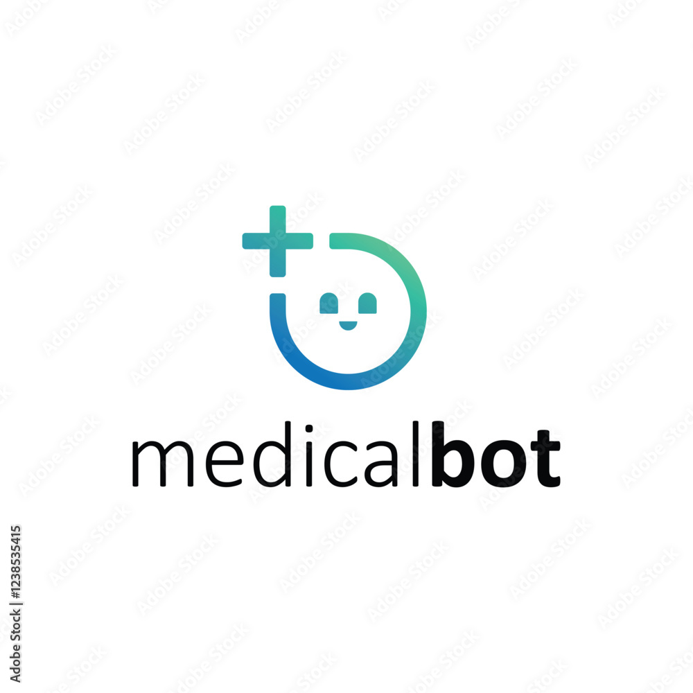medical bot logo vector medical bot logo vector