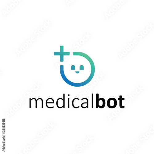 medical bot logo vector
