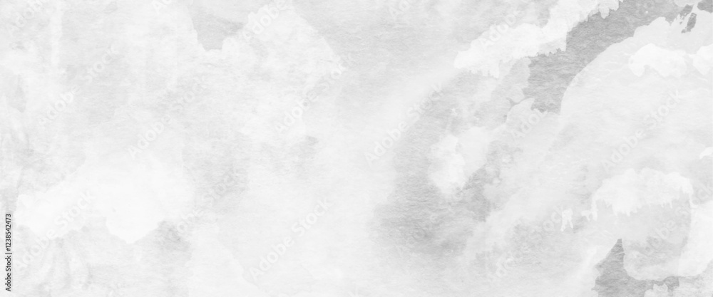 abstract white splashed watercolor texture hand drawing graphic design.