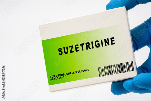 Canvas Print Suzetrigine,  It is a non-opioid, small-molecule analgesic.jpg