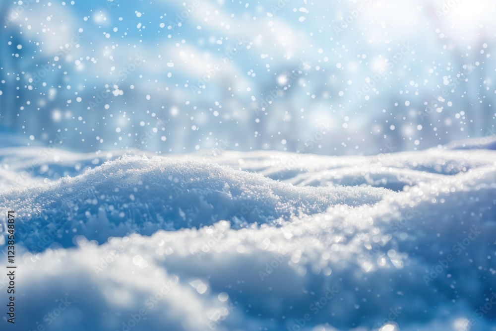 Naklejka premium weather winter snow drop background floor ground landscape