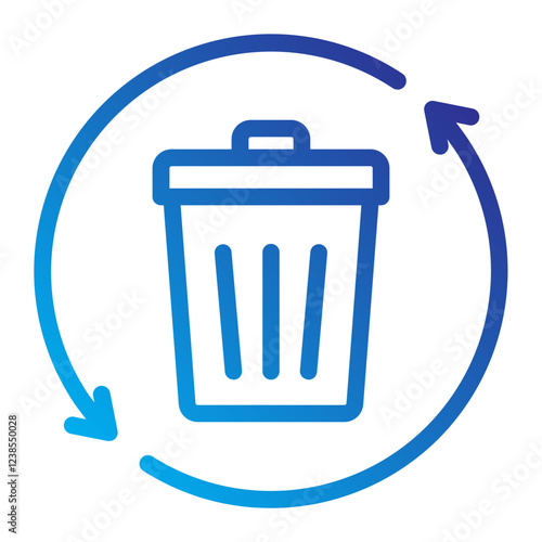 rubbish Renewable energy Line Gradient Icon