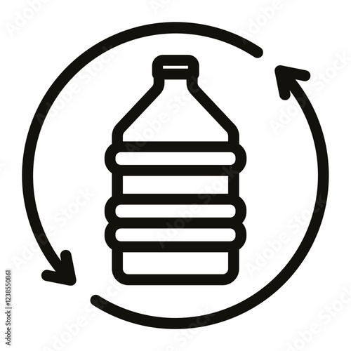 gallon Renewable energy Line icon