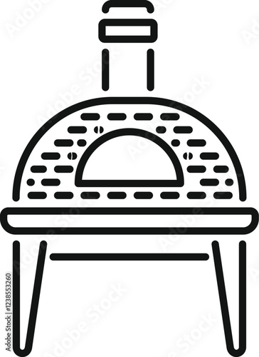 Traditional brick oven emitting smoke, ideal for baking delicious pizzas and other dishes