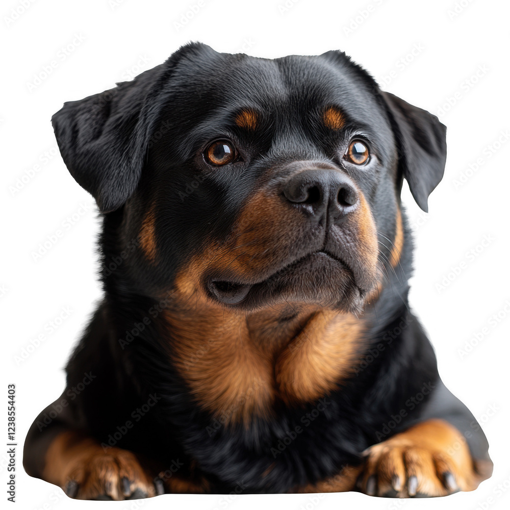 Rottweiler isolated on transparent background Rottweiler isolated on transparent background